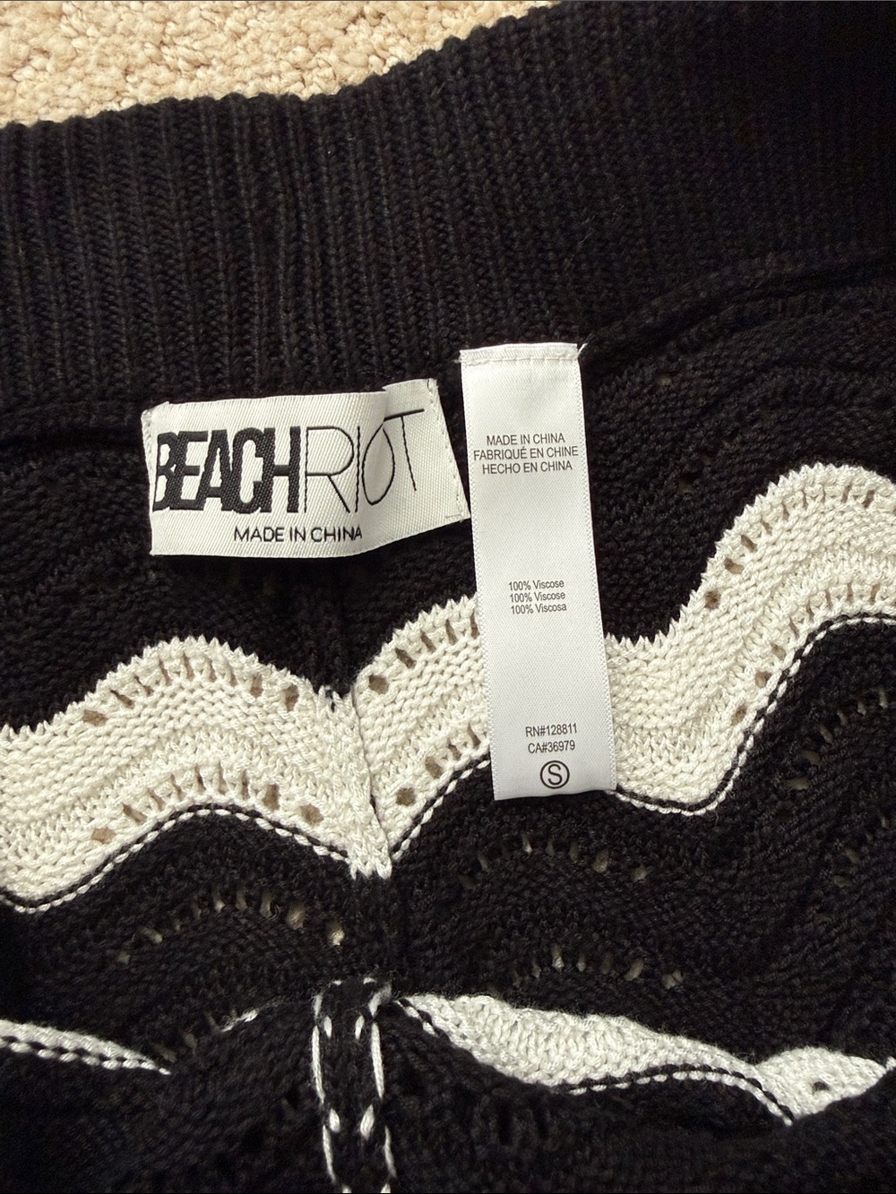 Beach Riot Balboa Chevron Drawstring Shorts NEW - Picture 3 of 3